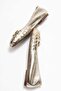 Perry Women's Genuine Leather Ballet Flats Gold Hand Knitted - 8