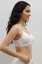 4 Pieces White Wireless Non-Padded Sponge Bra Wire-Free T-Shirt Bra - No Trace - 6