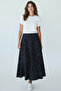 Women's Eight-Piece Fish Skirt with Elastic Waist and Patterned