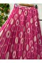 Patterned Chiffon Boho Lined Flared Skirt - 2