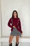 Crew Neck Diamond Pattern Knit Sweater Aw25Kz0079 - 6