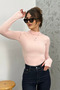 Powder- Finger Detailed Women's Bodysuit – Long Sleeves |   Flexible and Soft Fabric