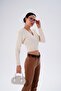 Women's Knitted Pattern Double-Breasted Collar Knitwear Knitted Sweater 255152 - - 2