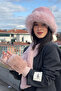 Women's Plush Fur Winter Hat Neck Warmer Gloves Set – 3-Piece Soft Set - 3