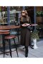    Women's Long Sleeve Turtleneck Deep Slit Detail Crepe Dress - 3