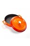 قدر يافان متعدد الأغراض طراز سي24 بلون برتقالي عصري - 2