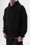 Men's Süzene Embroidery Detailed Hooded Oversized Fleece Hoodie Black - 4