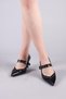 Calavi Bird's Eye Detailed Heeled Shoes Black - 4