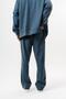 Men's Striped Detail Doubleface Baggy Sweatpants Petrol - 4