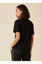 Women Logo Embroidered Stretchable T-shirt - 3