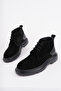 Men's Ultra Light Black Suede Boots, Men's Suede Boots, Daily Black Suede Boots, Black Boots - 2