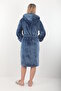 Women's Hooded 100% Bamboo Short Dressing Gown - 3