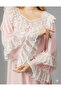 Premium Night Gown with intricate Lace Detailing - 4