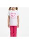 Crew Neck Short Sleeve Printed Girls' T-Shirt - 2