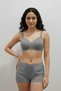 Black-White-Grey-Skin Color Wireless Non-Padded Sponge Bra Wire-Free T-Shirt Bra - No Trace - 5