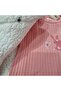 Pink 3-Piece Set Defying Winter: Fleece Inside, Hooded Puffer Vest + Thick Single Bottom Layer + Sweatshirt - 4