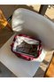 Meri Glow Knitted Detailed Hand, Shoulder and Crossbody Bag Burgundy - 2
