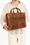 Grandora 100% Genuine Leather 15.6 Inch Laptop Briefcase – 3 Compartments, Pool Zipper - 7