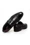 Black Color Laceless Genuine Leather Men's Shoes - 2