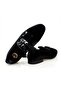 Black Color Laceless Genuine Leather Velvet Men's Shoes - 2