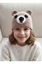 Organic Cotton Knitted Teddy Bear Hat (8-10 Years) – Soft, Breathable, Handmade
