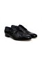 Black Color Lace-Up Genuine Leather Men's Shoes