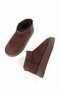 1. Grade Quality Brown Suede Thick Sole Wool Lined Women's Boots Fon44 - 2