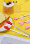 Mini Decorative Serving Tongs Set with Silicone Tips, Non-Slip Holder, Figured Tongs, Kitchen Presentation Turkish Delight Tongs - 6