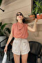 Shoulder Padded Blouse - Tile - 3