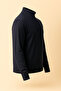 Yukon Navy Blue Men's Half-Zipper Stand Collar Men's Knitwear - 6