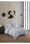 Hand Made Ruffled Natural Ranforce Duvet Cover Set - 2