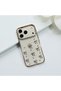 iPhone 14 Plus (6.7 Inch) Compatible Glitter Transparent Stone Silicone Case