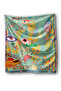 Nile Green Aquarium Eye Pattern Bandana Scarf - Eye Pattern Bandana Aquarium Patterns