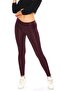 Plum Color Shiny Disco Leggings High Waist