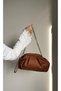 Women's Suede Stone Scholarship Hand and Shoulder Bag - 4