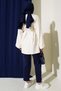 Modal Fabric Belted Hijab Tunic - 3