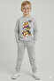 Boy's Christmas New Year Printed 3 Thread Fleece-Lined Winter Sweatshirt / Tracksuit Set - 2