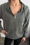 Premium Modal Fabric Full Zipper Women's Cardigan 3136