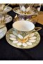 6-Piece Colorful Bonechine Porcelain Coffee Cup Set 90 ml (Craig) - 6