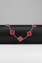 Men Women Couple Bracelet Red Petal Leaf Form Design Steel Bracelet - 6
