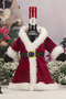 2 Christmas-Themed Red Wine Bags |   Christmas Dress Bottle Cover & Skirt Wine Bottle Decoration Set - 2