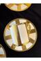 6 Person Gold Engraved Porcelain Coffee Cup Set 90 ml (Rsy247) - 6