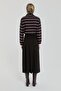 Pleated suede skirt black - 4