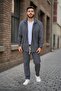 Lower Upper Set Velvet Men's Tracksuit Set Shirt Elastic Waist Lower Tracksuit Comfortable Fit - 2