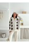 Oversized Baklava Detailed Knitwear Bottom-Top Set Aw25Au0037 - 4