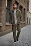 Lower Upper Set Velvet Men's Tracksuit Set Shirt Elastic Waist Lower Tracksuit Comfortable Fit - 3