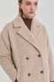 Double Breasted Short Coat Beige - 4