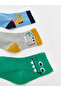 Lcw Dinosaur Printed Boys' Socks 3-Piece (W5) - 2