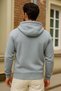 Men's Winter Gray Oversized Long Cardigan Sweatshirt - 5
