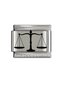 Italian Steel Bracelet Charm Silver Color Lover Couple Combination Laser Printing Does Not Fade Does Not Tarnish Steel